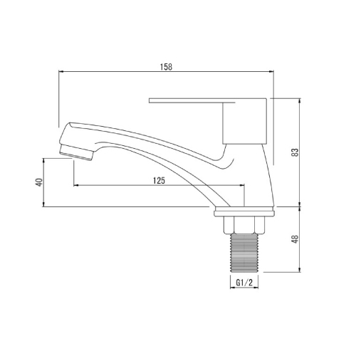 SK TAPS Stainless Steel Basin Tap 